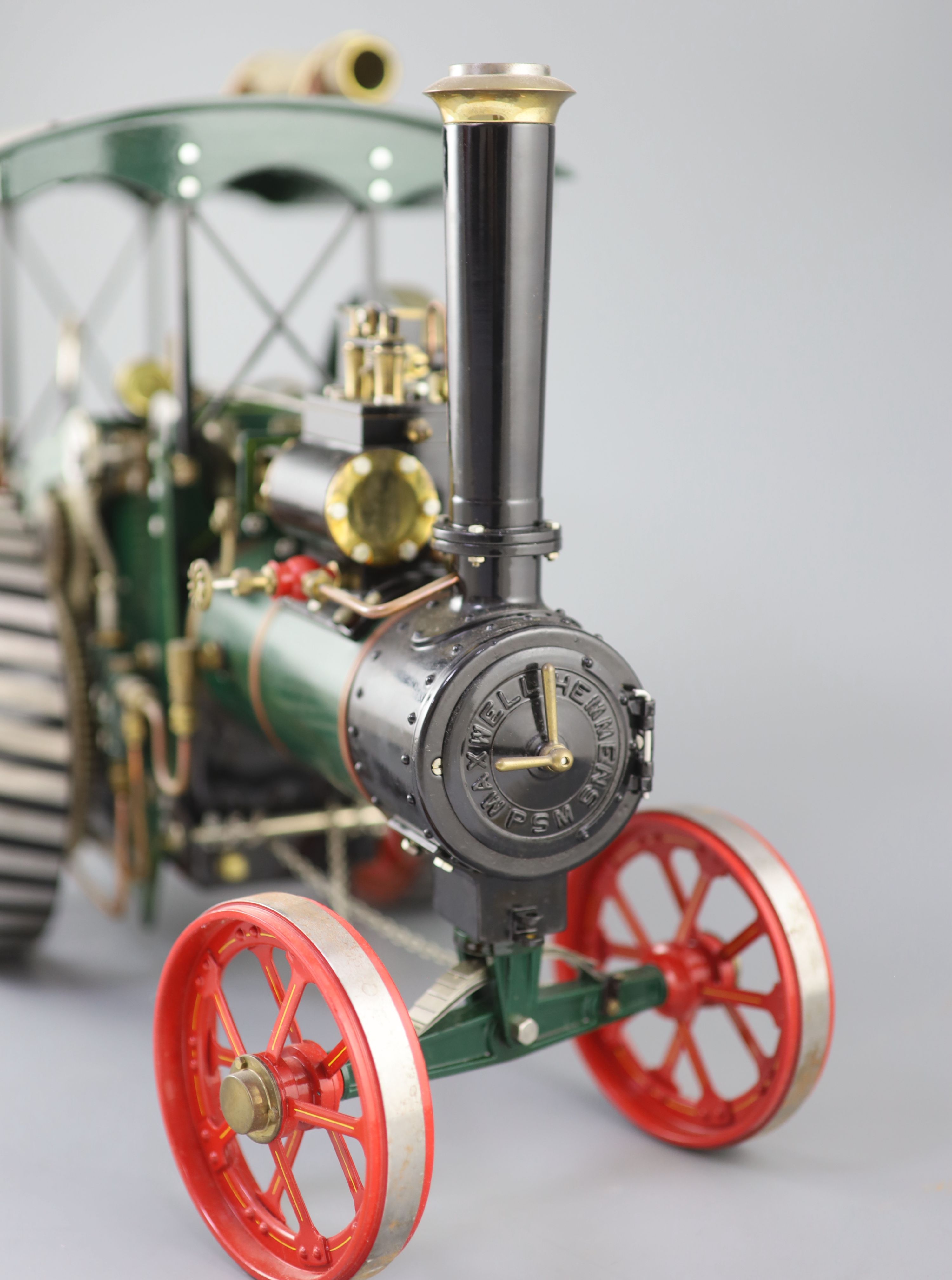 A Maxwell Hemmens Precision Steam Models agricultural traction engine,